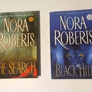 Nora Roberts Hard Cover Books Lot of 2 The Search Black Hills
